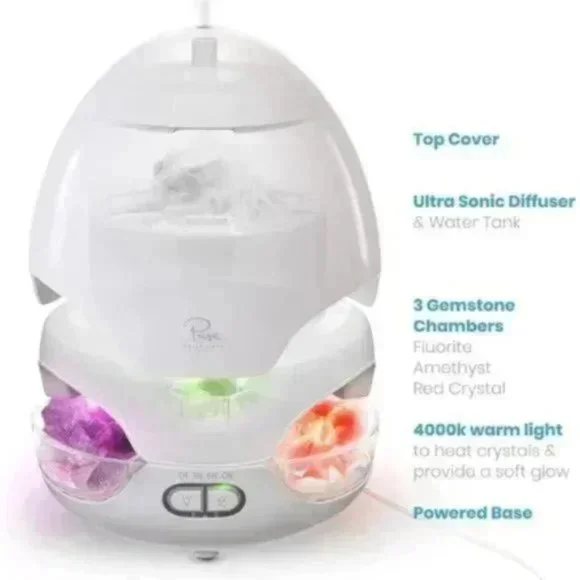 -in-1 Crystal Energy & Ultrasonic Aromatherapy Therapeutic Wellness Diffuser